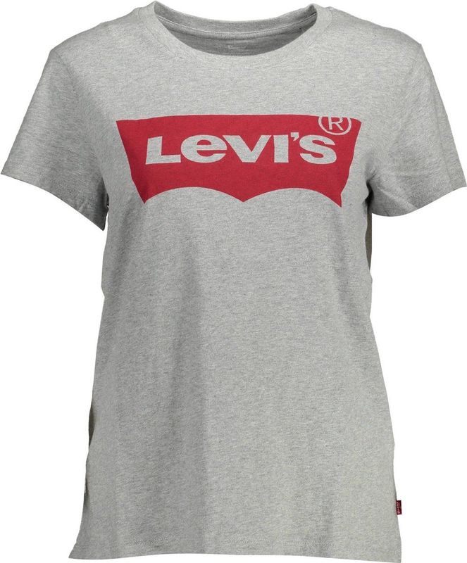 Levi's, Dames, Tops, Grijs, Maat: L Katoen,