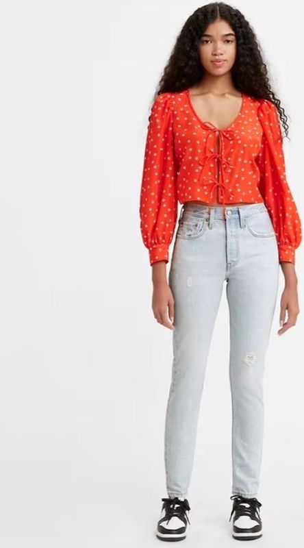 Levi's - 501® - Skinny Jeans - Ojai Snow - Blauw - Dames broek