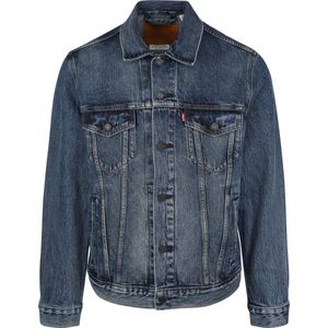 Truckerjack - Denim - Katoen - Pluche Sherpa-voering