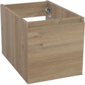 Storke Edge zwevende wastafelonderkast 35 x 52 cm ruwe eik 1 lade