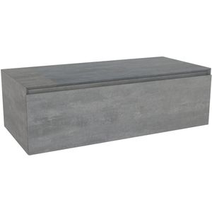Storke Edge Modulo zwevende wastafelonderkast 105 x 48 cm beton donkergrijs 1 lade