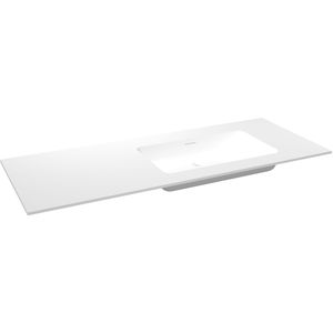 Storke - Mata - Wastafel - Matte Solid Surface - 130 x 52 cm - Combinatie Kast 35 cm