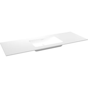 Storke - Mata - Enkele Wastafel - Matte Solid Surface - 145 x 52 cm