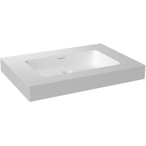 Storke Mata High enkele wastafel matte Solid Surface 75 x 52 cm