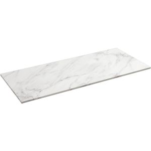 Balmani Stretto enkel of dubbel wastafelblad Carrara marmer 120 x 55 cm