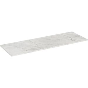 Balmani Bordo enkel of dubbel wastafelblad Carrara marmer 140 x 49 cm