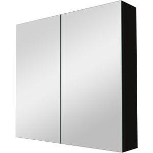 Linie Montro spiegelkast 80 x 75 cm mat zwart