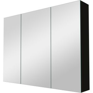 Linie Montro spiegelkast 100 x 75 cm mat zwart