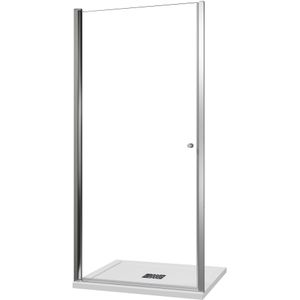 Luca Varess Kuresa - Douche Draaideur - Helder Glas - 100 x 200 cm - Glans Chroom Profiel