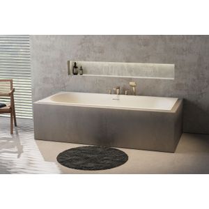 Balmani Rallanta tweepersoons inbouwbad 180 x 82 cm Solid Surface mat wit
