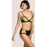 Andres Sarda - COOPER - Stringshort - Rood - Zijde met Geborduurd Kasjmierpatroon