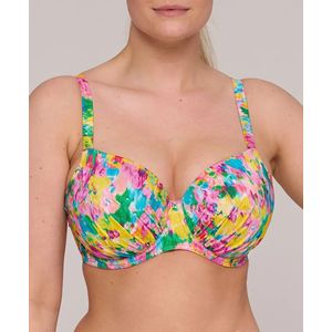 PrimaDonna - Ubud - Beugelbikinitop - Roze/geel/turquoise