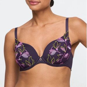 Marie Jo - Loish - Voorgevormde Beugelbh - Donkerpaars/Groen/Roze