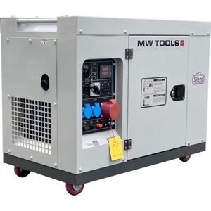Diesel generator 7,5kW 1x230V + 3x400V MW Tools DG75E