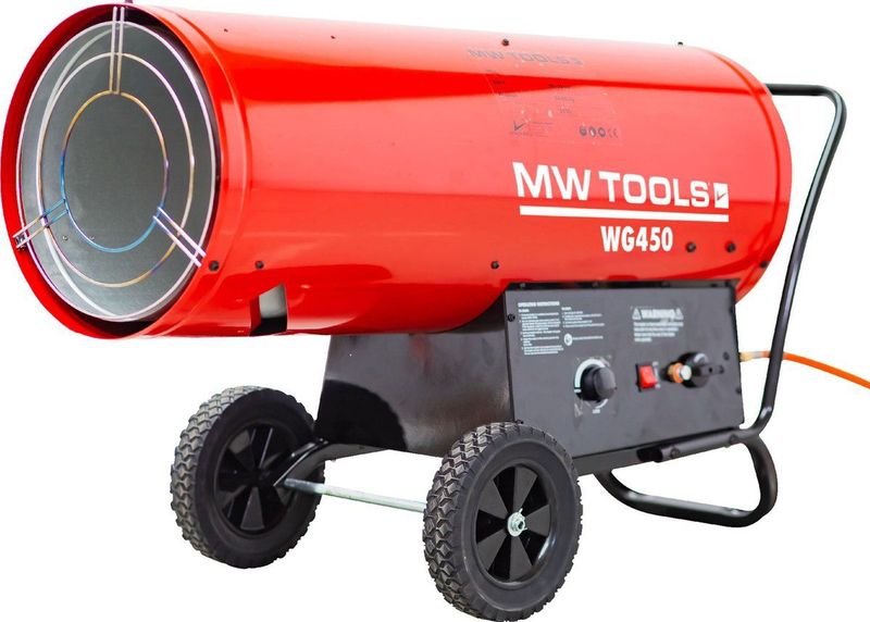 MW Tools - WG450 - Warmeluchtblazer - 70-132 kW - Met Thermostaat