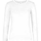 B&C E190 - Dames-T-shirt - Sport Grey - Lange Mouwen - 100% Katoen