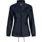 B&C - Sirocco - Jas - Navy - 100% Taffeta Nylon, Winddicht, Waterafstotend, Opvouwbaar