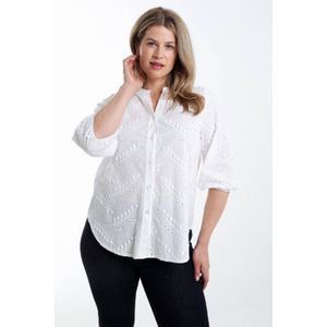 Paprika - Blouse - Wit - Broderie