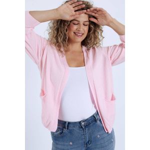 Paprika - Gebreid Vest - Lichtroze