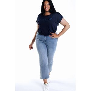 Paprika - High Waist Straight Leg - Jeans - Medium Blue Denim