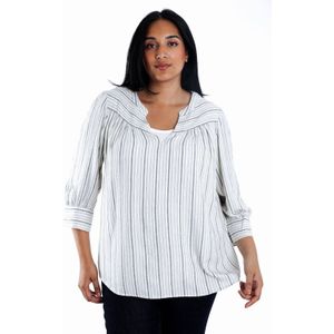 Paprika - Blousetop - Ecru - Linnen