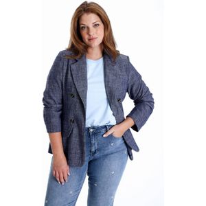 Paprika - Linnen Blazer - Donkerblauw