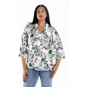 Paprika - Blousetop - Multi - A-lijn Pasvorm - V-hals - 100% Viscose