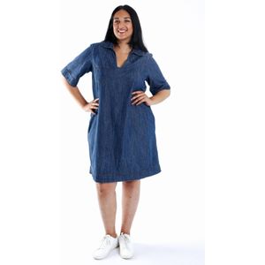 Paprika denim spijkerjurk dark blue denim