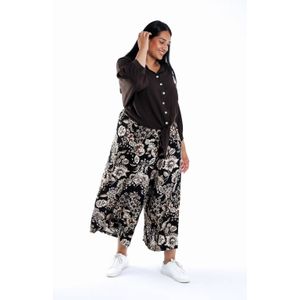 Paprika - Wide Leg Regular Waist - Culotte - Zwart