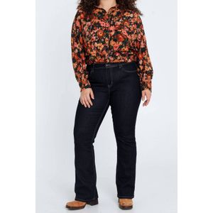 Paprika - Flared Jeans - Donkerblauw - Regular Waist