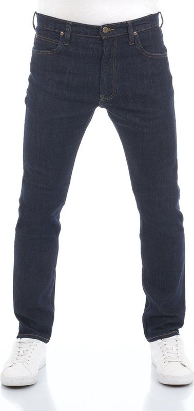 Jeans - Effen - Denim - Rinsed/dark Washed - Regular Fit