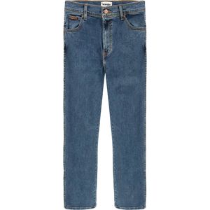 Wrangler - Texas Slim Jeans - Blauw - Denim