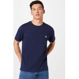 T-shirt Heren L Lee Ronde hals Korte mouw Navy 100 Katoen