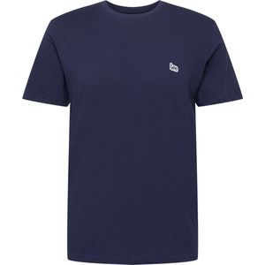 T-shirt Heren L Lee Ronde hals Korte mouw Navy 100 Katoen