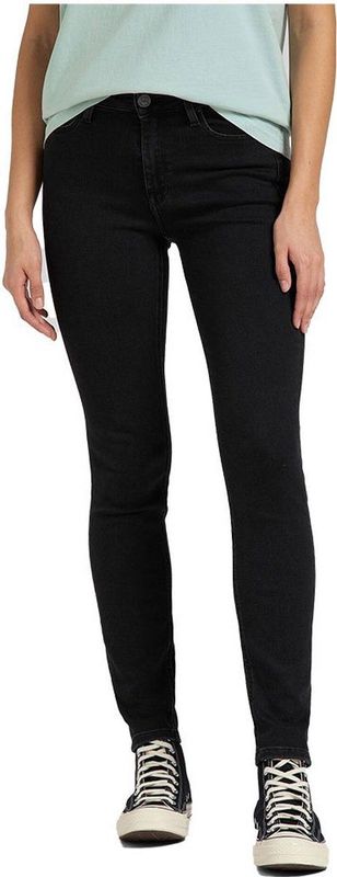 Lee - Foreverfit Spijkerbroek - Zwart - Hoog Taille - Skinny Fit