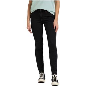 Lee High Waist Skinny Jeans Forever Fit Black Denim