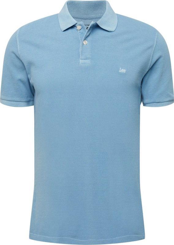 Lee - Garment Dye Poloshirt - Groen - Katoen