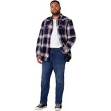 Wrangler Heren Jeans Broeken TEXAS SLIM slim Fit Blauw Volwassenen