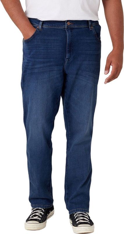 Wrangler Heren Jeans Broeken TEXAS SLIM slim Fit Blauw Volwassenen