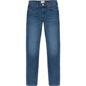 Wrangler Greensboro Blue Arcade Regular Straight Jeans-Heren