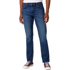 Wrangler - Greensboro - Jeans - Blauw - Regular Fit - Middelhoge Taille