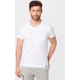 Lee Twin T-shirt Met Korte Mouwen En V-hals 2 Eenheden Zwart L Man