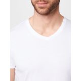 Lee - Twin T-shirt - Zwart en Wit - Korte Mouwen - V-hals - 2 Eenheden