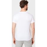 Lee - Twin T-shirt - Zwart en Wit - Korte Mouwen - V-hals - 2 Eenheden