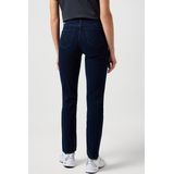 Wrangler Jeans met hoge rechte pasvorm voor dames, Donkerblauw