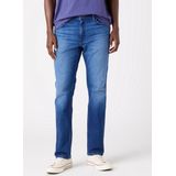 Wrangler - Greensboro - Jeans - Blauw - 71% BCI-Katoen, 20% Katoen na Consumptie, 7% Gerecycled Polyester, 2% Elastaan