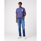 Wrangler - Greensboro - Jeans - Blauw - 71% BCI-Katoen, 20% Katoen na Consumptie, 7% Gerecycled Polyester, 2% Elastaan