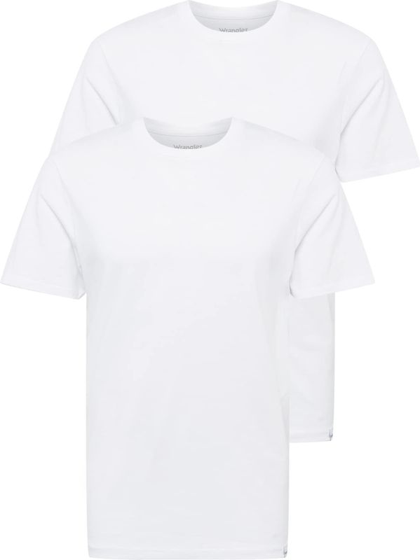 Wrangler Herenshirt, wit, 3XL Grote maten