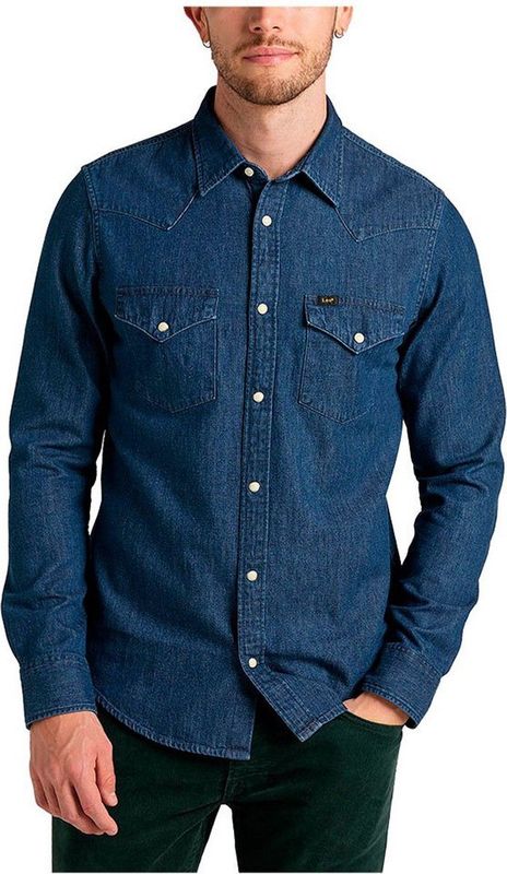 Lee Heren Regular Western Shirt, mid stone, L