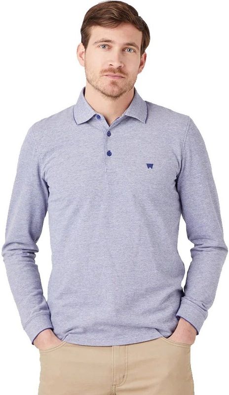 Wrangler - REFINED POLO - Blauw - Polo